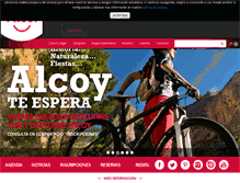 Tablet Screenshot of alcoyturismo.com